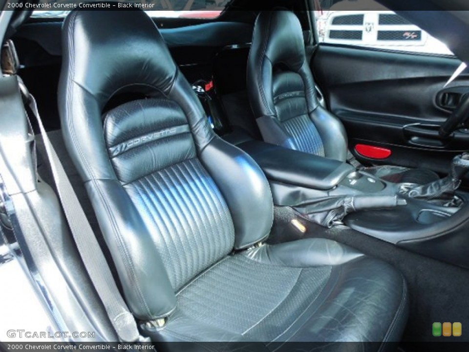 Black Interior Front Seat for the 2000 Chevrolet Corvette Convertible #83091392