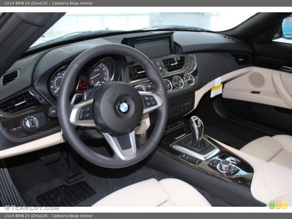 Canberra Beige 2014 BMW Z4 Interiors