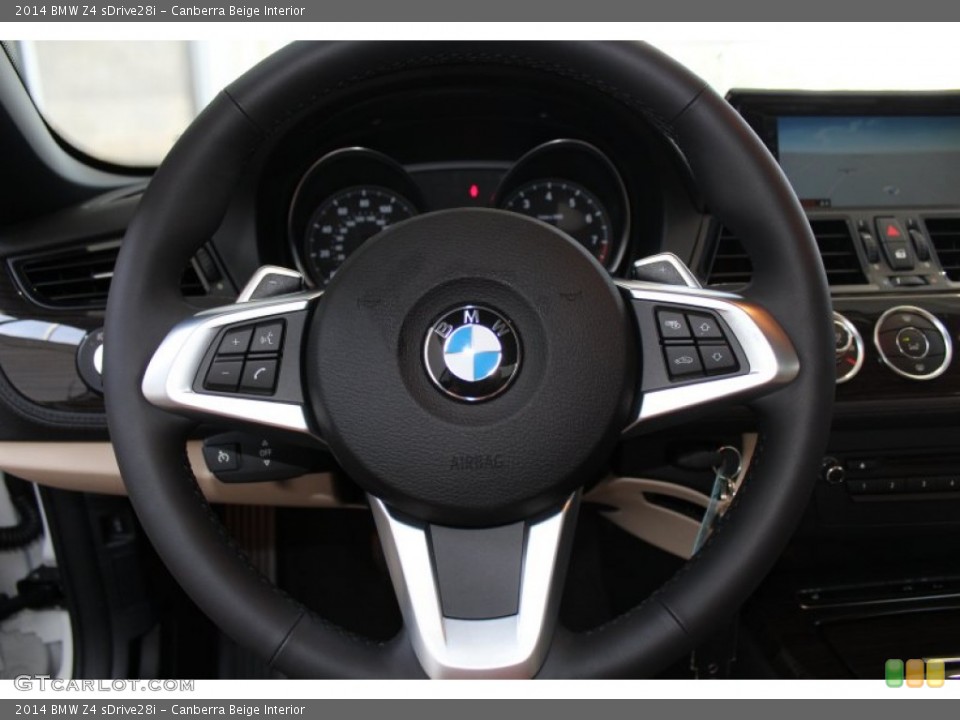 Canberra Beige Interior Steering Wheel for the 2014 BMW Z4 sDrive28i #83094124