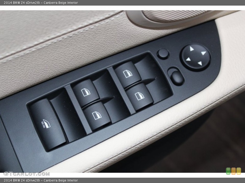 Canberra Beige Interior Controls for the 2014 BMW Z4 sDrive28i #83094310