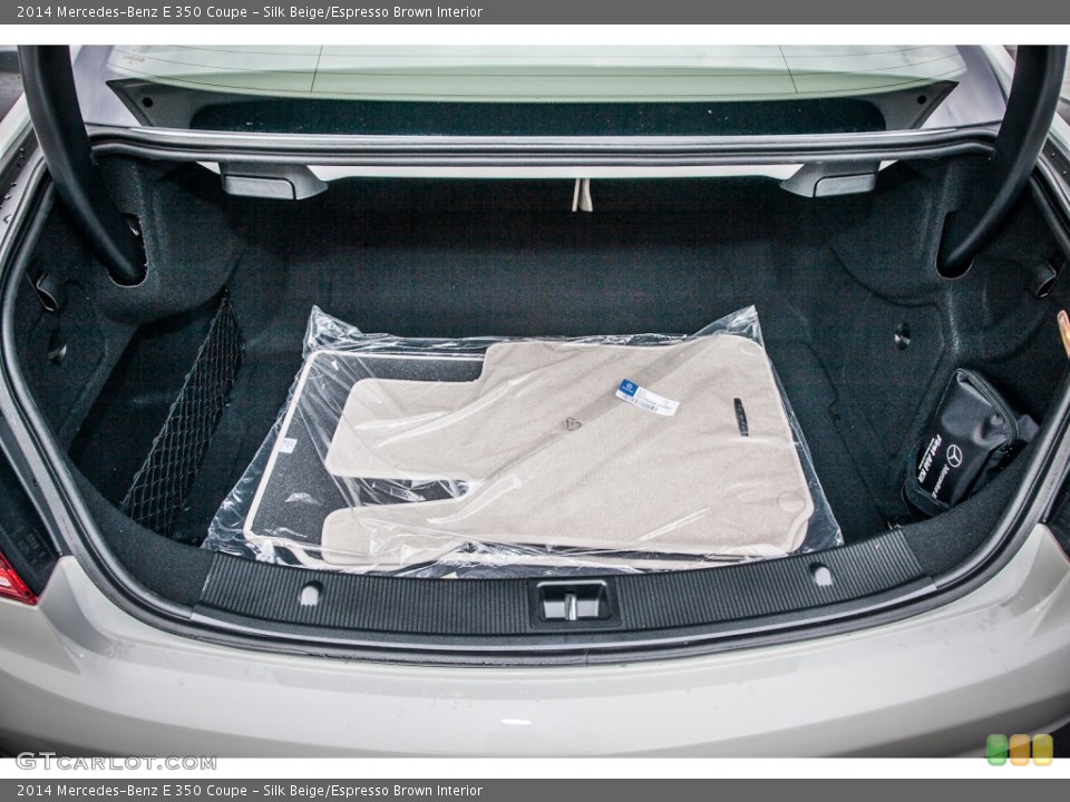Silk Beige/Espresso Brown Interior Trunk for the 2014 Mercedes-Benz E 350 Coupe #83094813