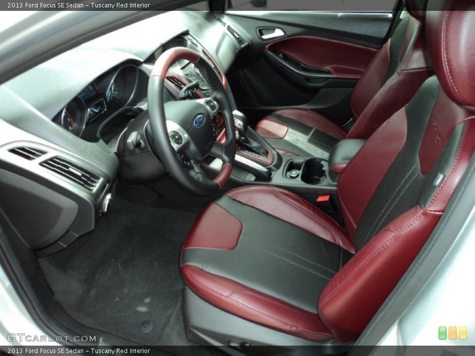 Tuscany Red Interior Front Seat for the 2013 Ford Focus SE Sedan #83096084
