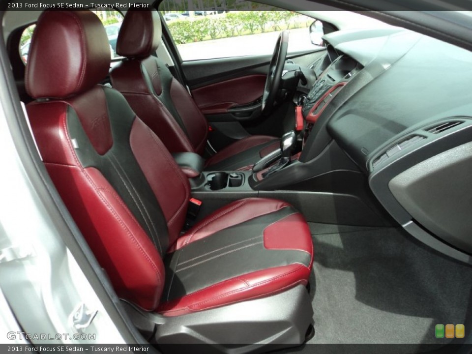 Tuscany Red Interior Front Seat for the 2013 Ford Focus SE Sedan #83096138