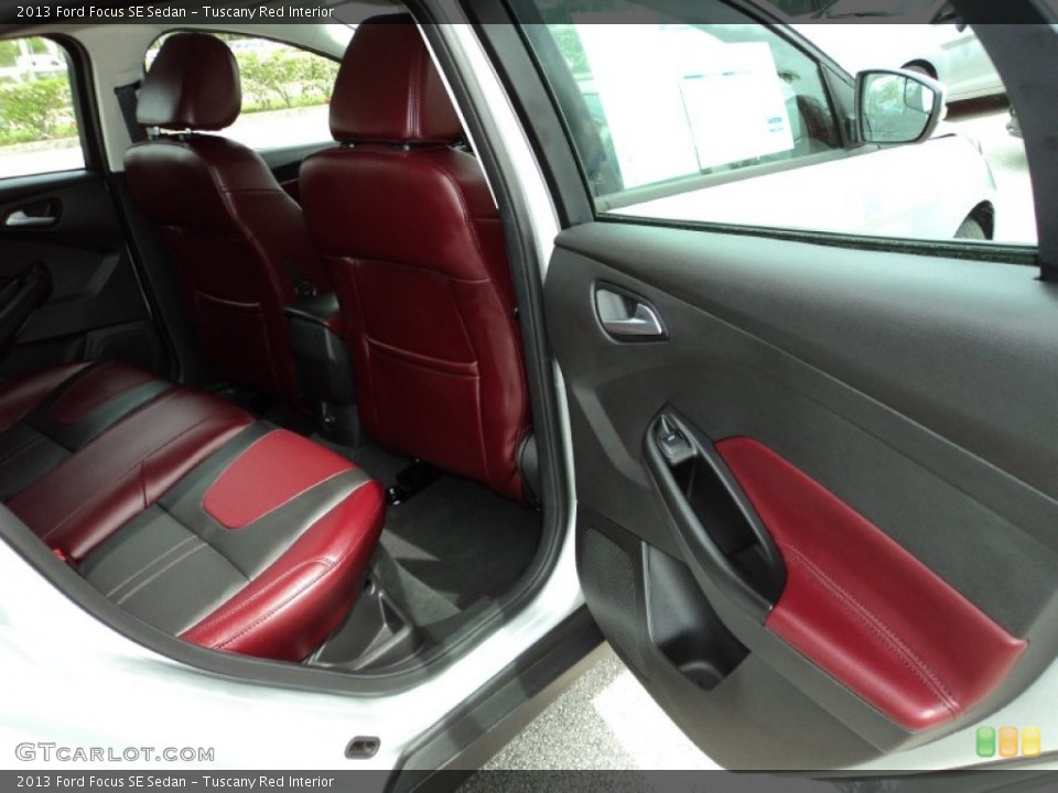 Tuscany Red Interior Rear Seat for the 2013 Ford Focus SE Sedan #83096153