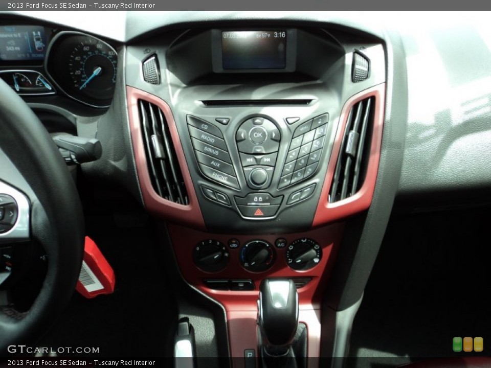 Tuscany Red Interior Controls for the 2013 Ford Focus SE Sedan #83096221