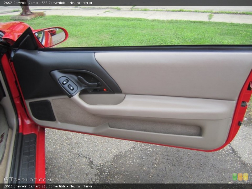 Neutral Interior Door Panel for the 2002 Chevrolet Camaro Z28 Convertible #83096908