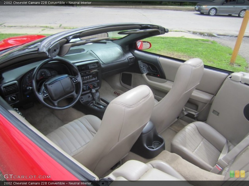 Neutral Interior Photo for the 2002 Chevrolet Camaro Z28 Convertible #83097113