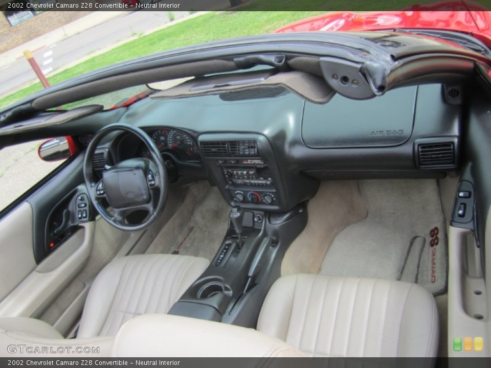 Neutral Interior Dashboard for the 2002 Chevrolet Camaro Z28 Convertible #83097133
