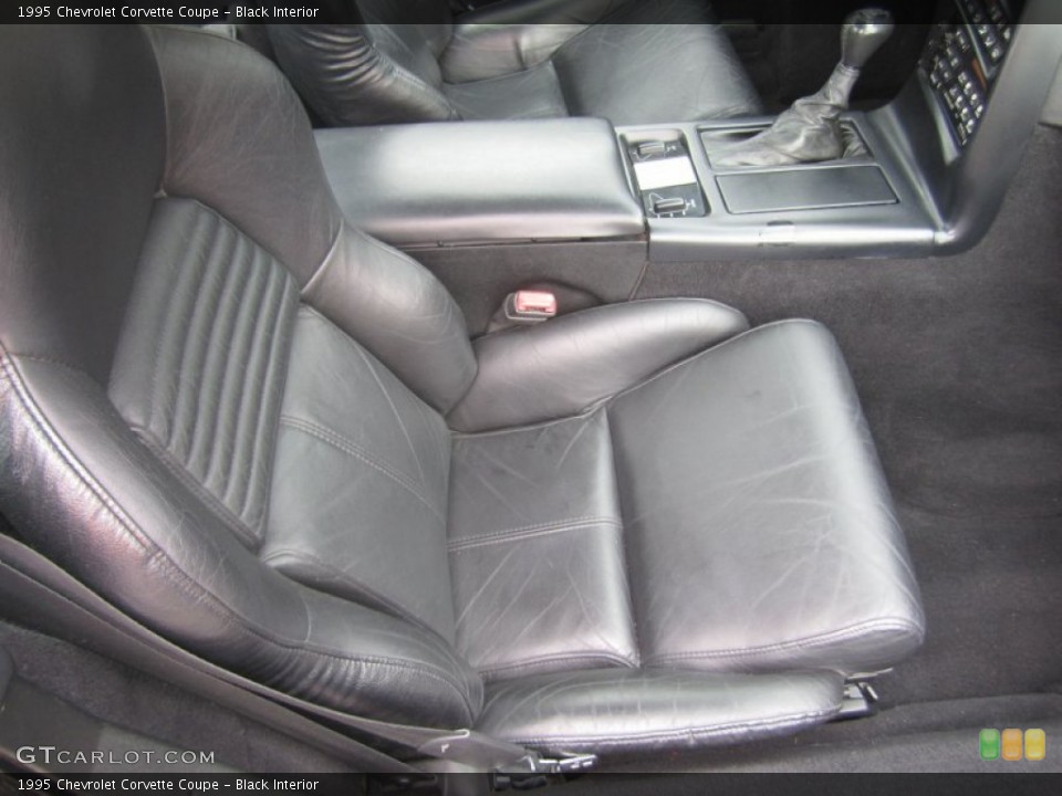 Black Interior Front Seat for the 1995 Chevrolet Corvette Coupe #83097572