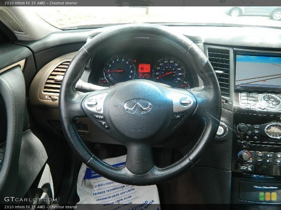 Chestnut Interior Steering Wheel for the 2010 Infiniti FX 35 AWD #83098804