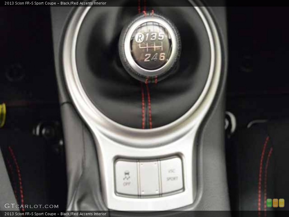 Black/Red Accents Interior Transmission for the 2013 Scion FR-S Sport Coupe #83100932