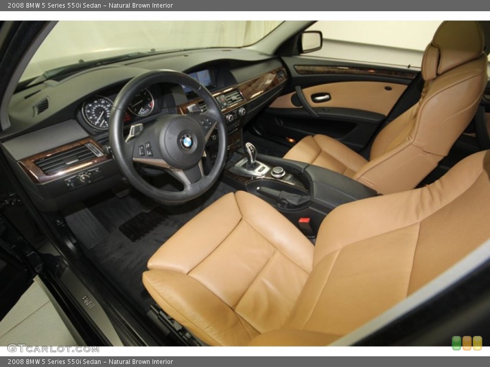 Natural Brown Interior Prime Interior for the 2008 BMW 5 Series 550i Sedan #83102141