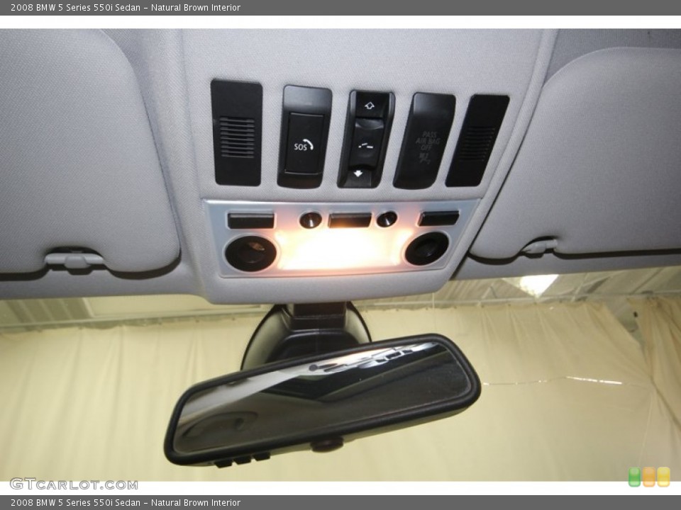 Natural Brown Interior Controls for the 2008 BMW 5 Series 550i Sedan #83102159