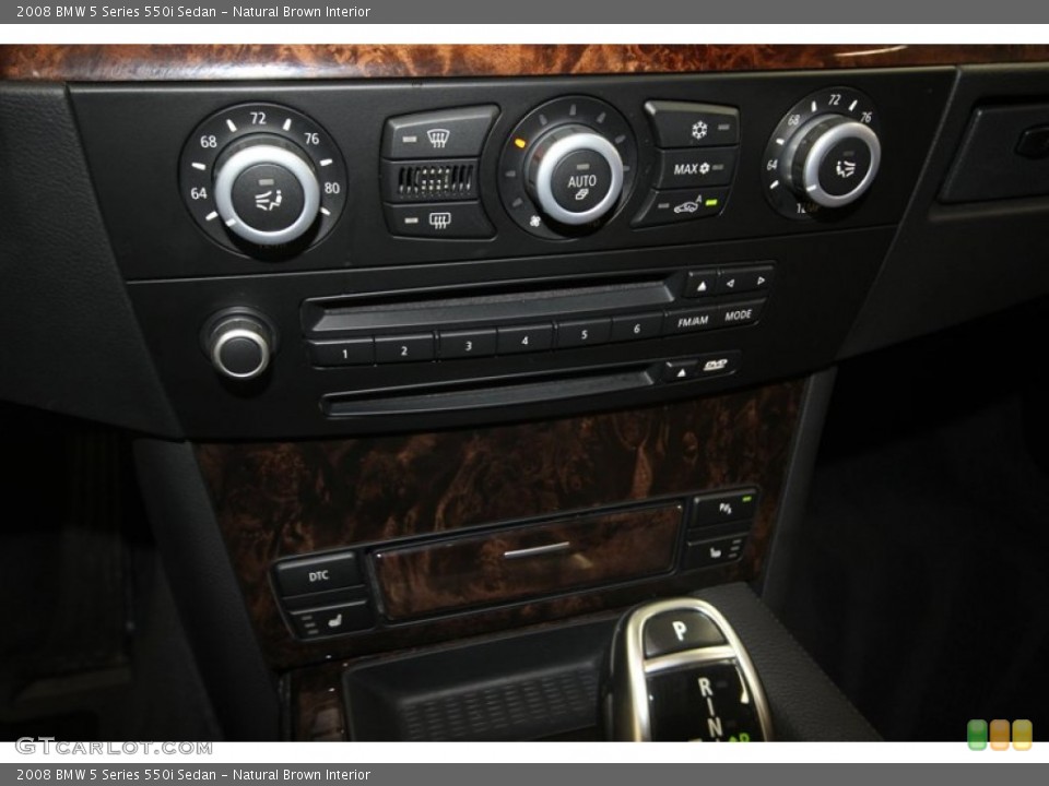 Natural Brown Interior Controls for the 2008 BMW 5 Series 550i Sedan #83102168