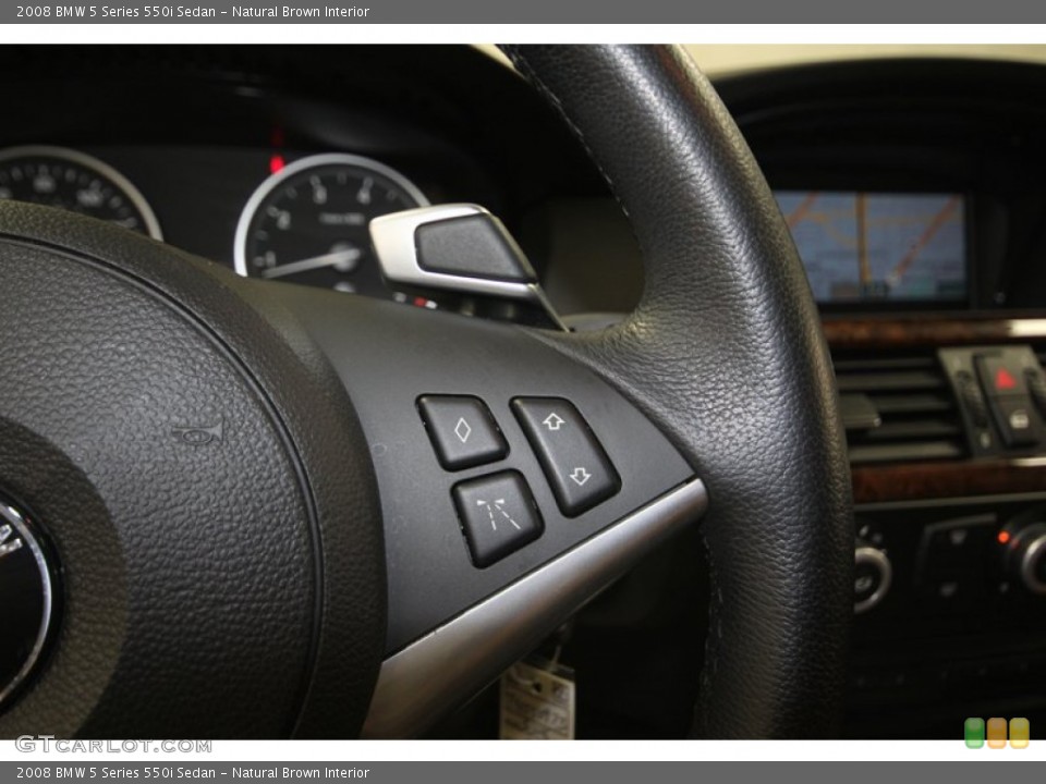 Natural Brown Interior Controls for the 2008 BMW 5 Series 550i Sedan #83102186