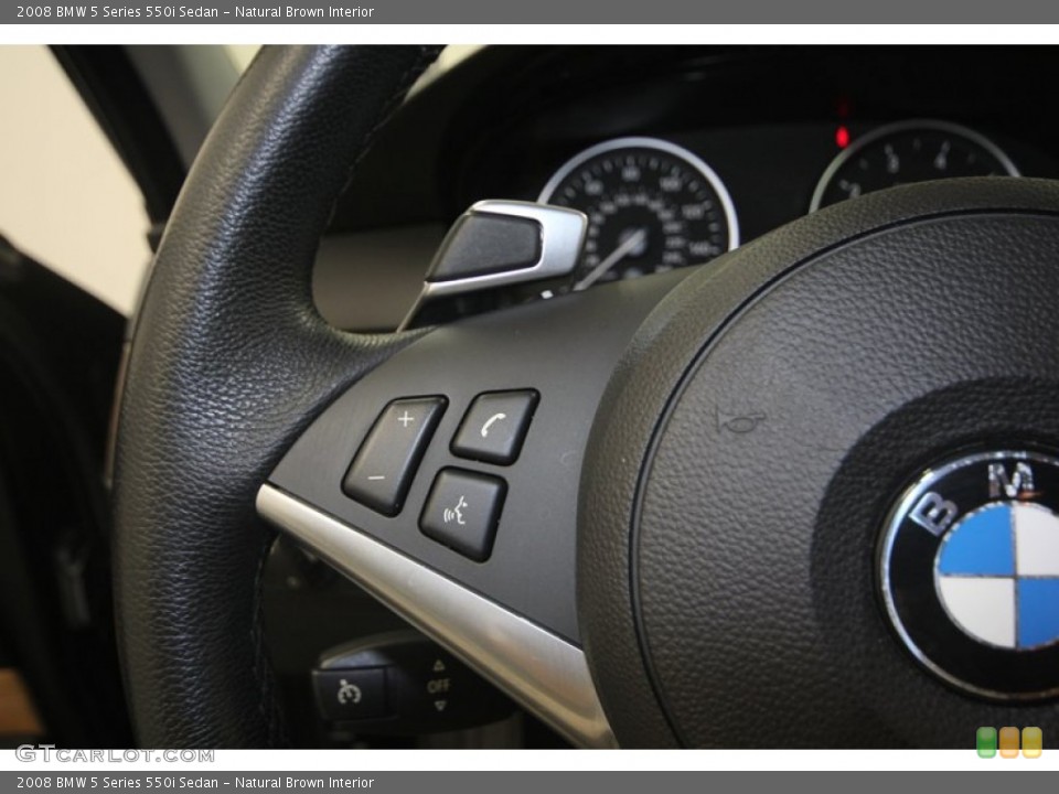 Natural Brown Interior Controls for the 2008 BMW 5 Series 550i Sedan #83102189