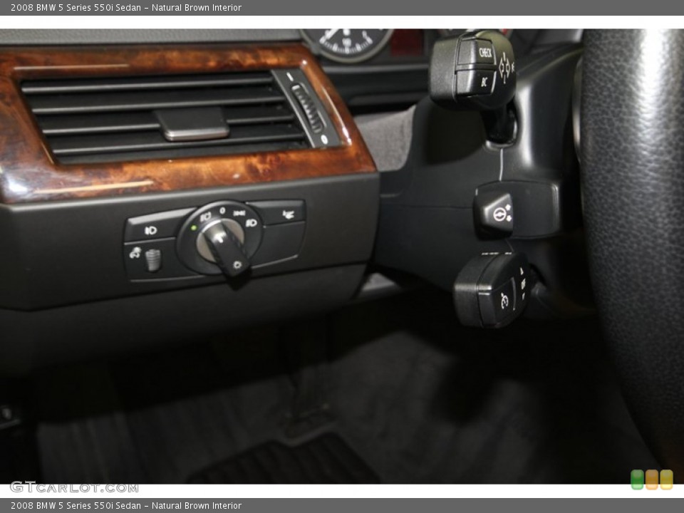 Natural Brown Interior Controls for the 2008 BMW 5 Series 550i Sedan #83102192