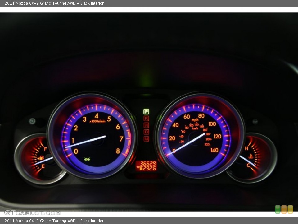 Black Interior Gauges for the 2011 Mazda CX-9 Grand Touring AWD #83105298