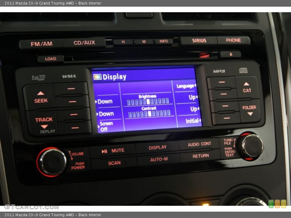 Black Interior Controls for the 2011 Mazda CX-9 Grand Touring AWD #83105439