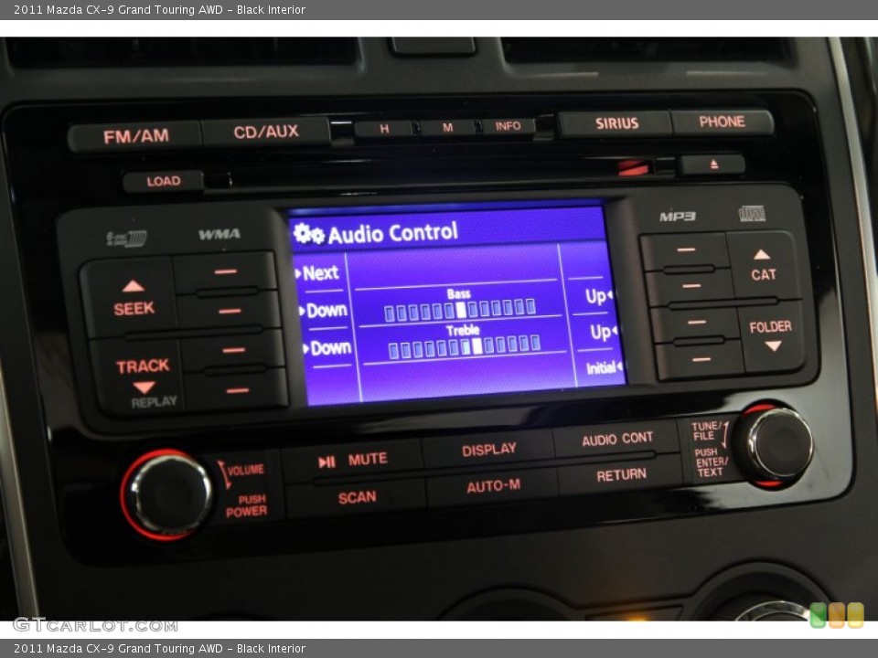 Black Interior Controls for the 2011 Mazda CX-9 Grand Touring AWD #83105481