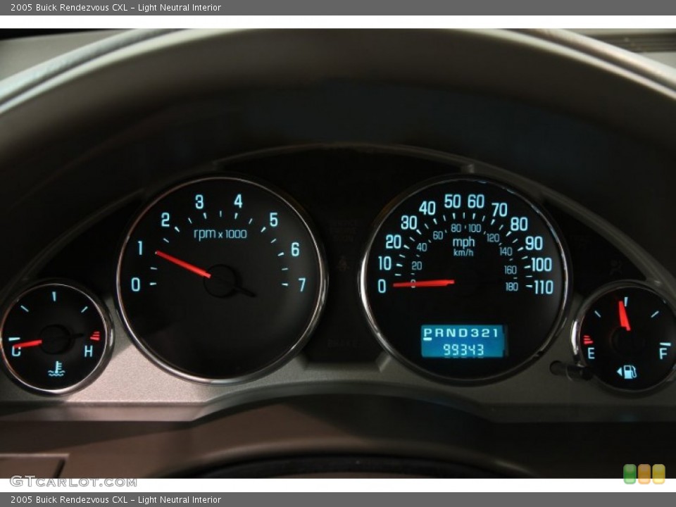 Light Neutral Interior Gauges for the 2005 Buick Rendezvous CXL #83106249