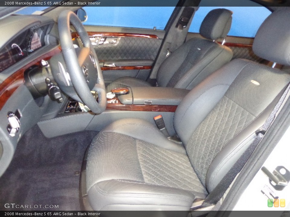 Black Interior Front Seat for the 2008 Mercedes-Benz S 65 AMG Sedan #83106565