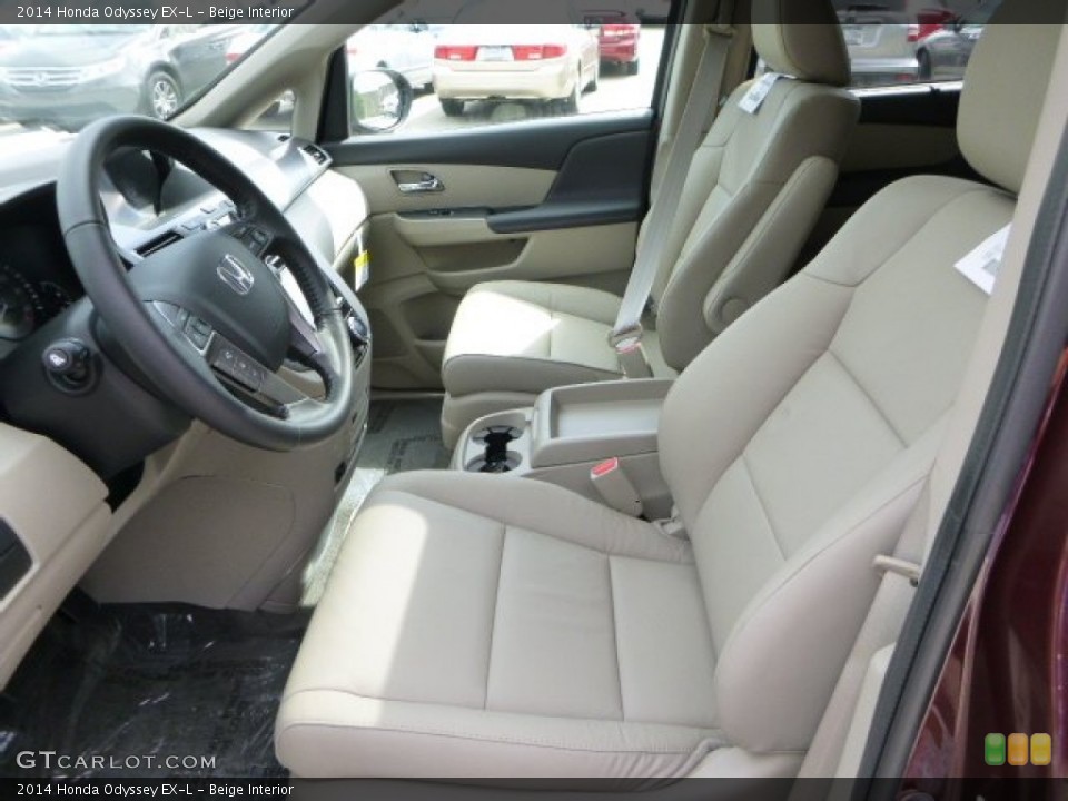 Beige Interior Front Seat for the 2014 Honda Odyssey EX-L #83107455