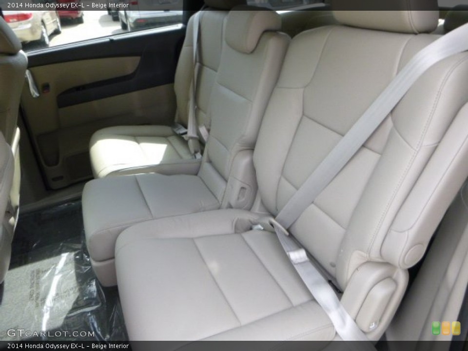 Beige Interior Rear Seat for the 2014 Honda Odyssey EX-L #83107505