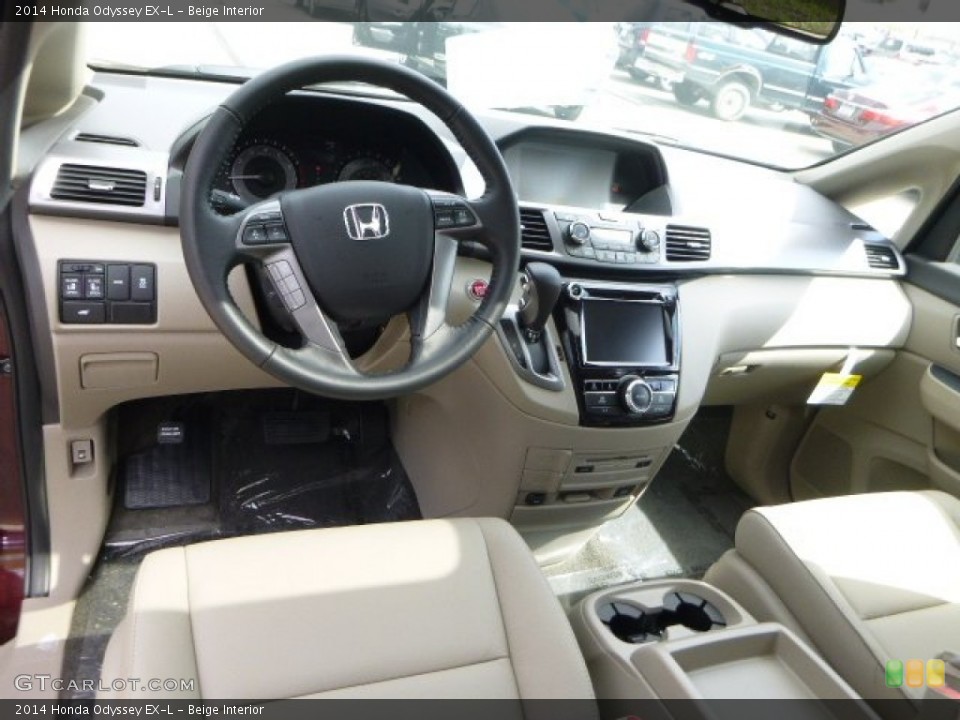 Beige Interior Dashboard for the 2014 Honda Odyssey EX-L #83107612