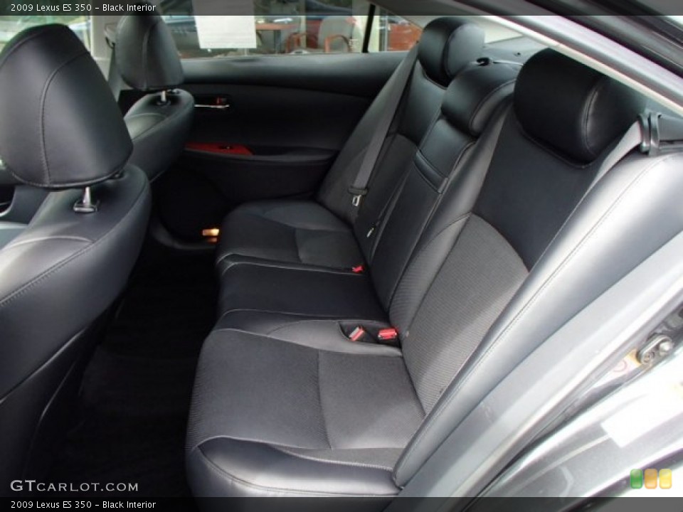Black Interior Rear Seat for the 2009 Lexus ES 350 #83109405