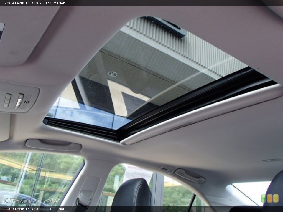 Black Interior Sunroof for the 2009 Lexus ES 350 #83109451