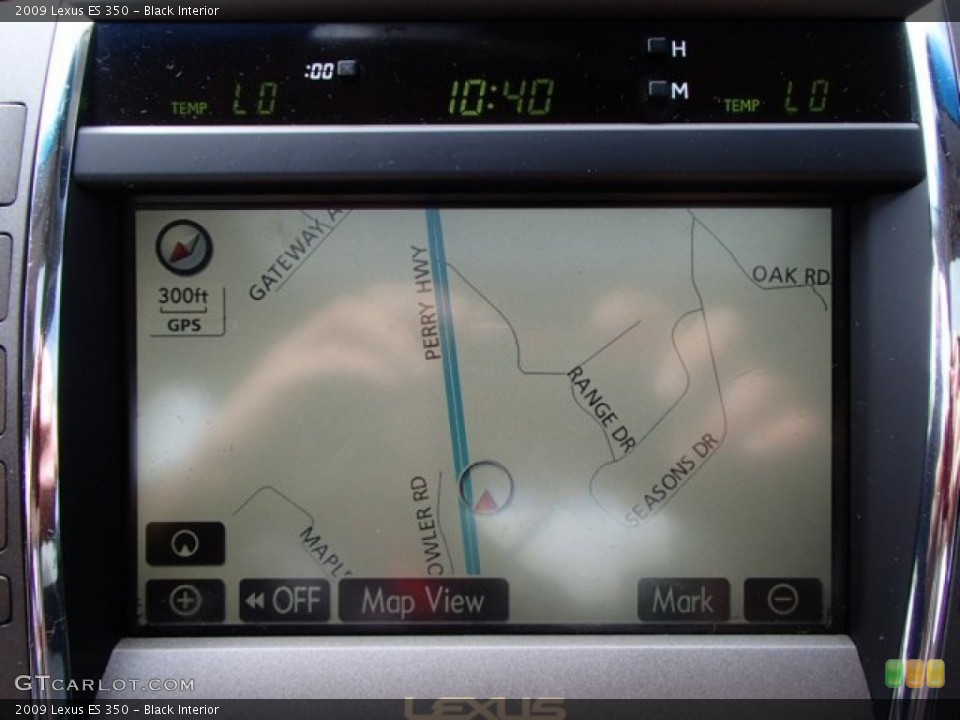 Black Interior Navigation for the 2009 Lexus ES 350 #83109468