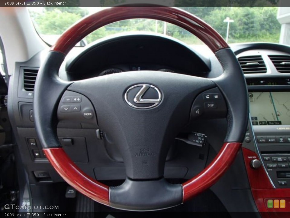 Black Interior Steering Wheel for the 2009 Lexus ES 350 #83109552