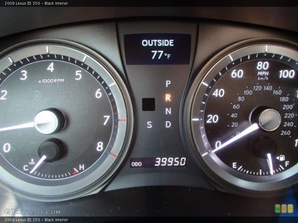 Black Interior Gauges for the 2009 Lexus ES 350 #83109575