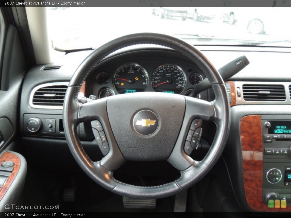 Ebony Interior Steering Wheel for the 2007 Chevrolet Avalanche LT #83111418