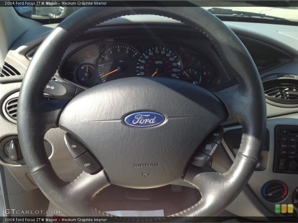 Medium Graphite Interior Steering Wheel for the 2004 Ford Focus ZTW Wagon #83121114