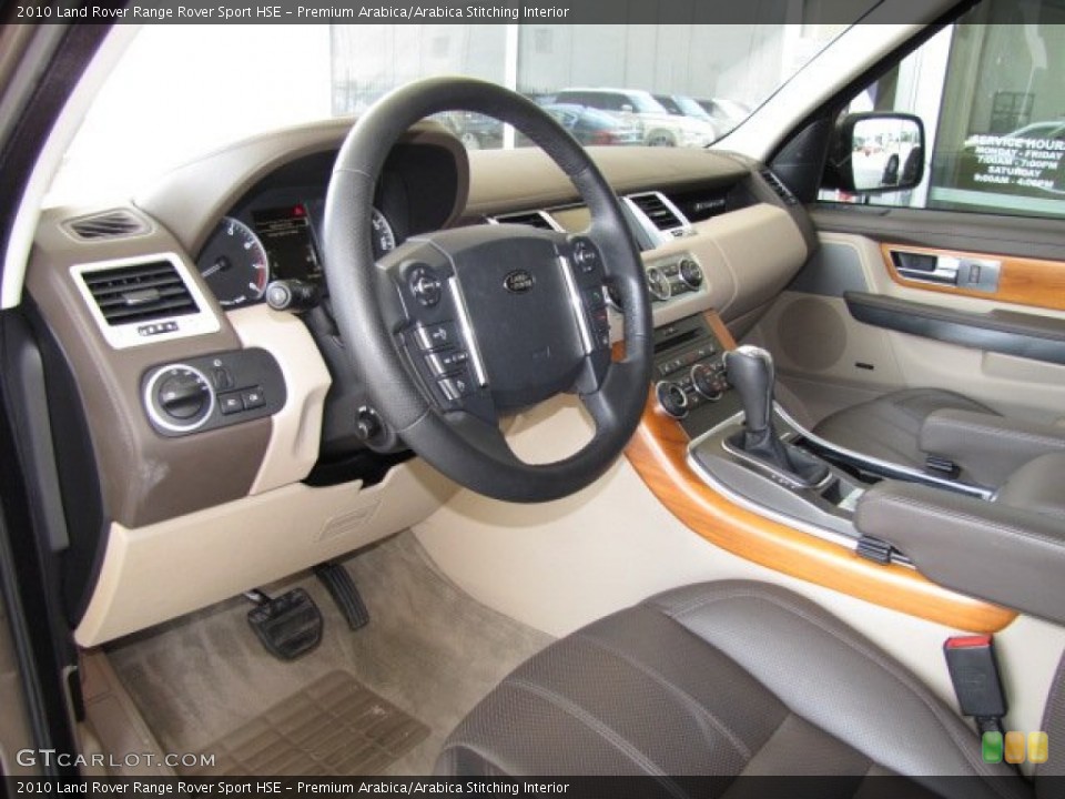 Premium Arabica/Arabica Stitching 2010 Land Rover Range Rover Sport Interiors