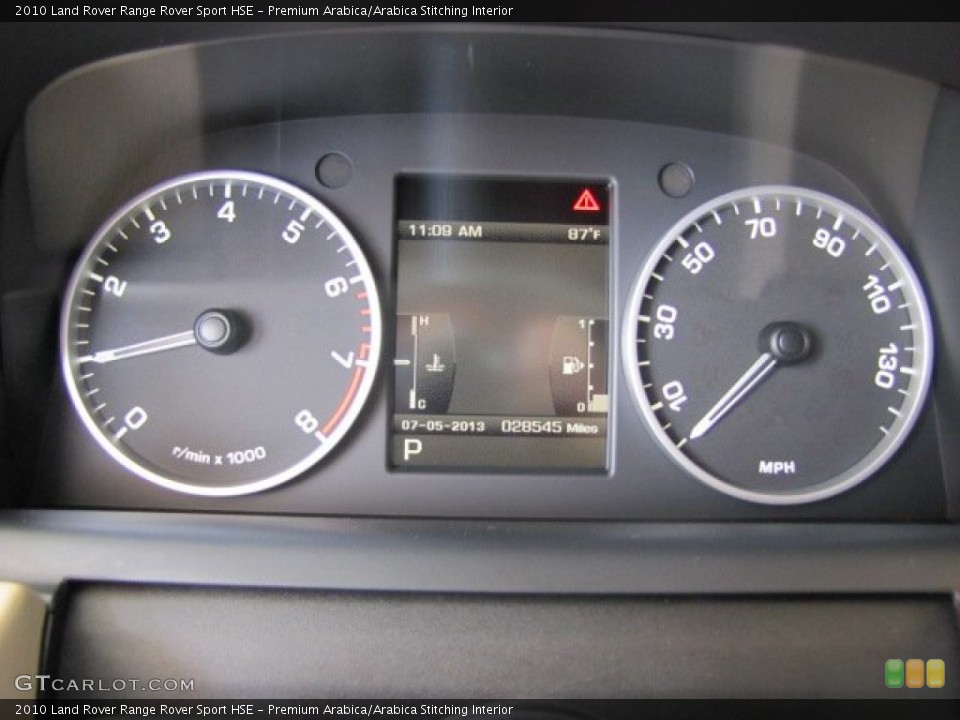 Premium Arabica/Arabica Stitching Interior Gauges for the 2010 Land Rover Range Rover Sport HSE #83122191