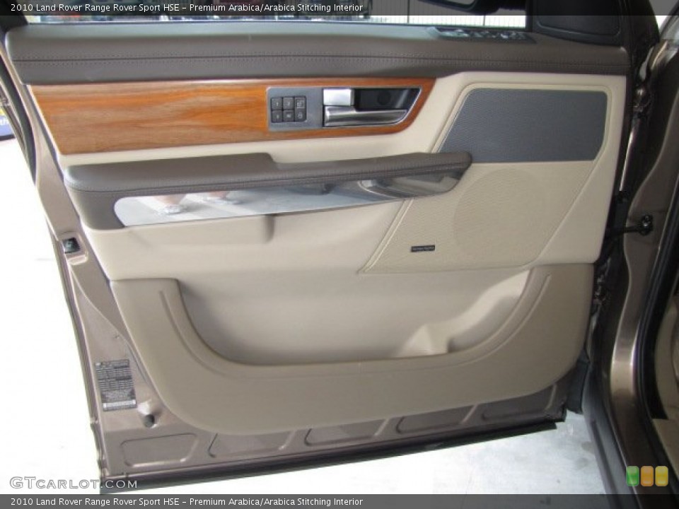 Premium Arabica/Arabica Stitching Interior Door Panel for the 2010 Land Rover Range Rover Sport HSE #83122610