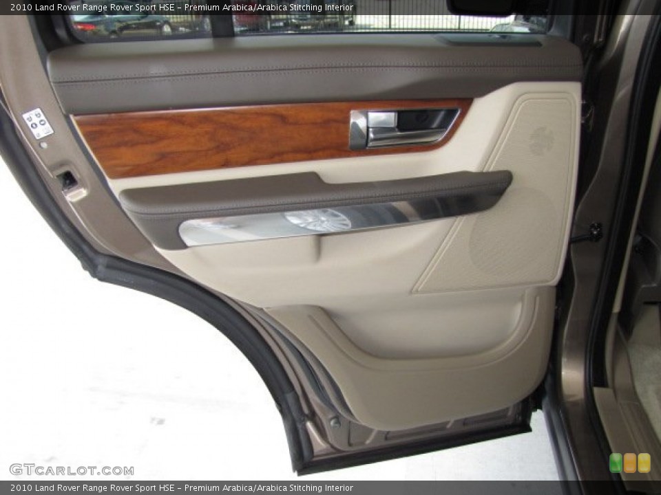 Premium Arabica/Arabica Stitching Interior Door Panel for the 2010 Land Rover Range Rover Sport HSE #83122644