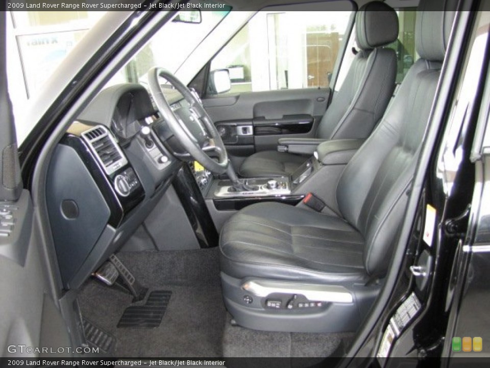 Jet Black/Jet Black Interior Front Seat for the 2009 Land Rover Range Rover Supercharged #83122890