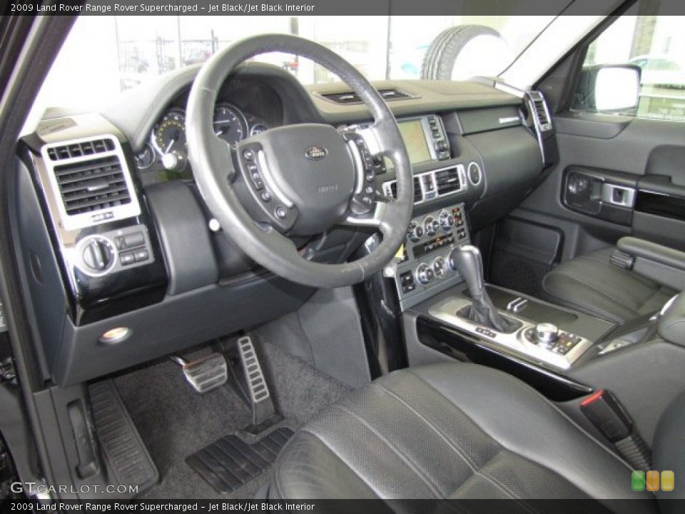 Jet Black/Jet Black Interior Prime Interior for the 2009 Land Rover Range Rover Supercharged #83123029