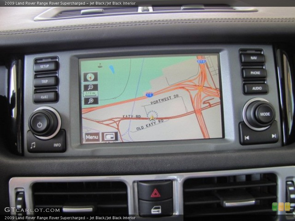 Jet Black/Jet Black Interior Navigation for the 2009 Land Rover Range Rover Supercharged #83123112
