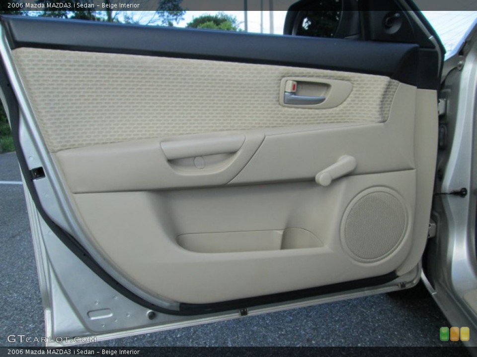 Beige Interior Door Panel for the 2006 Mazda MAZDA3 i Sedan #83123247