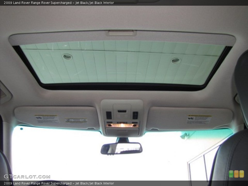 Jet Black/Jet Black Interior Sunroof for the 2009 Land Rover Range Rover Supercharged #83123454
