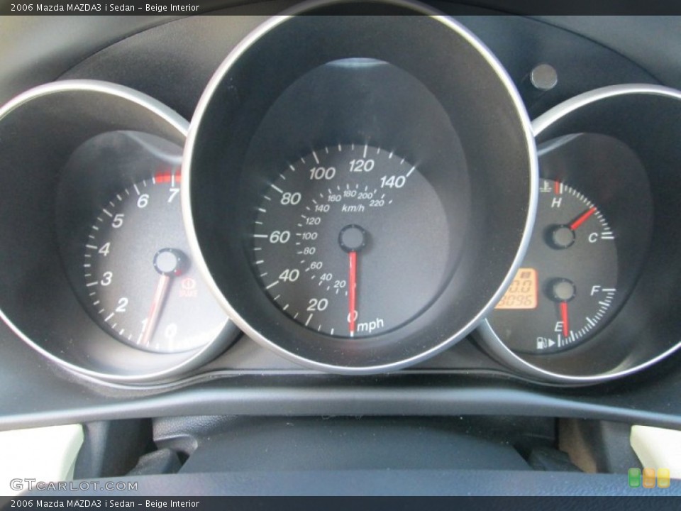 Beige Interior Gauges for the 2006 Mazda MAZDA3 i Sedan #83123643