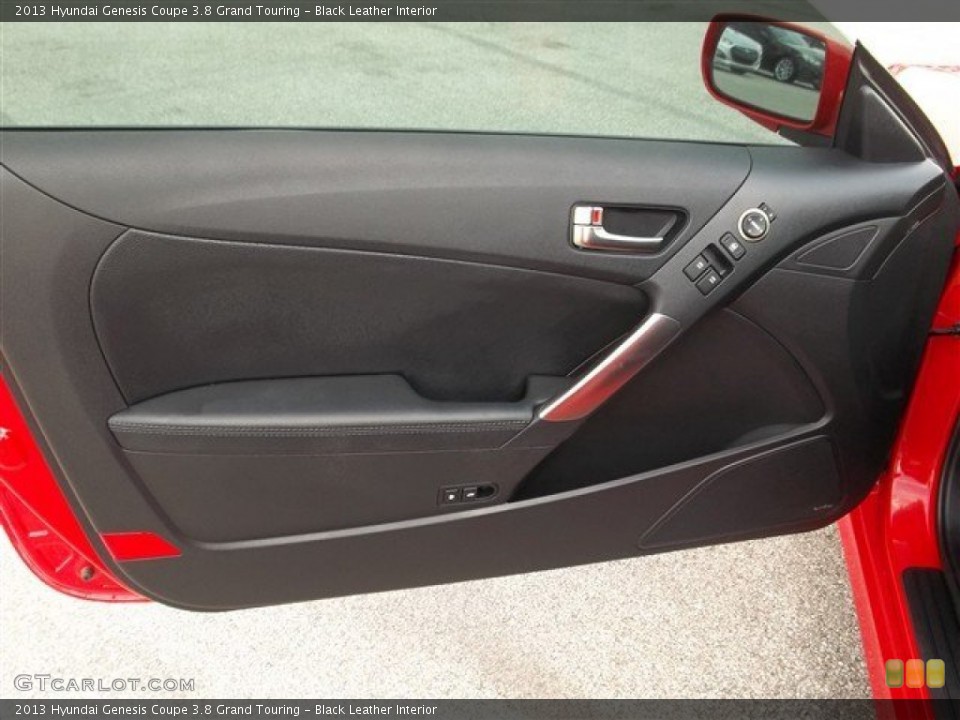Black Leather Interior Door Panel for the 2013 Hyundai Genesis Coupe 3.8 Grand Touring #83125767