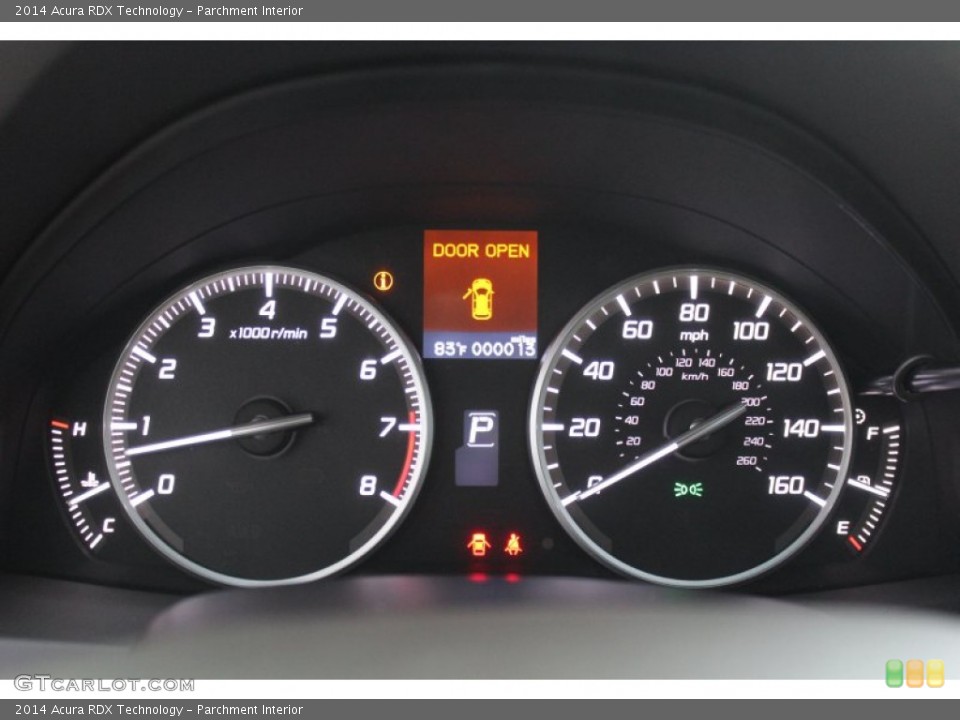 Parchment Interior Gauges for the 2014 Acura RDX Technology #83127924
