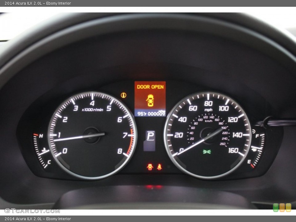Ebony Interior Gauges for the 2014 Acura ILX 2.0L #83128787
