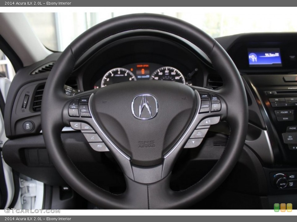 Ebony Interior Steering Wheel for the 2014 Acura ILX 2.0L #83128806